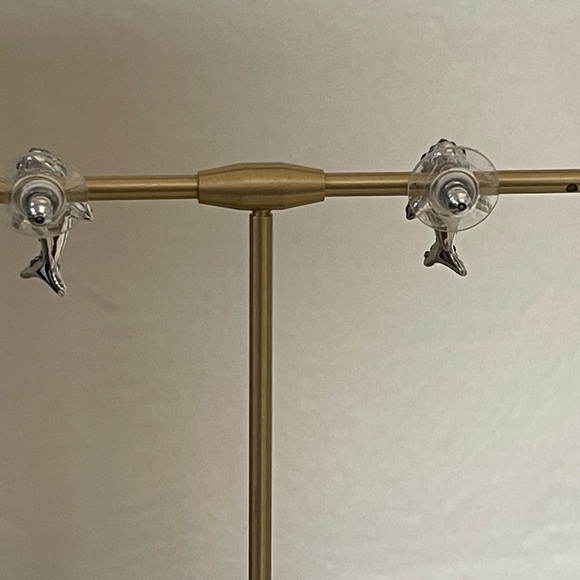 Kate Spade Earrings w/matching bracelet- adorable rhinestone sharks! - Picture 7 of 7